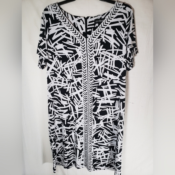 Lane Bryant Black and White Dress Sz 14/16 - Picture 2 of 9